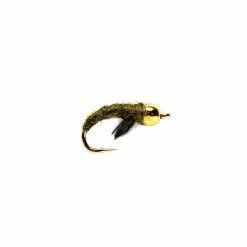 Fulling Mill Flies Caddis Pupa Olive Beadhead