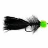 Fulling Mill Flies Mega Egg Leech Black & Chartreuse