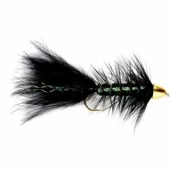 Fulling Mill Flies Conehead Woolly Bugger Black