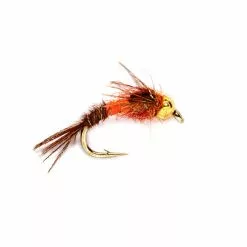Fulling Mill Hetro-Genius Nymph Orange Tungsten Beadhead Flies