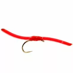 Fulling Mill Flies Shaky Worm Pink