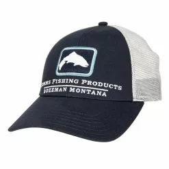 Simms Small Fit Trout Icon Trucker Cap Socks Hats Gloves
