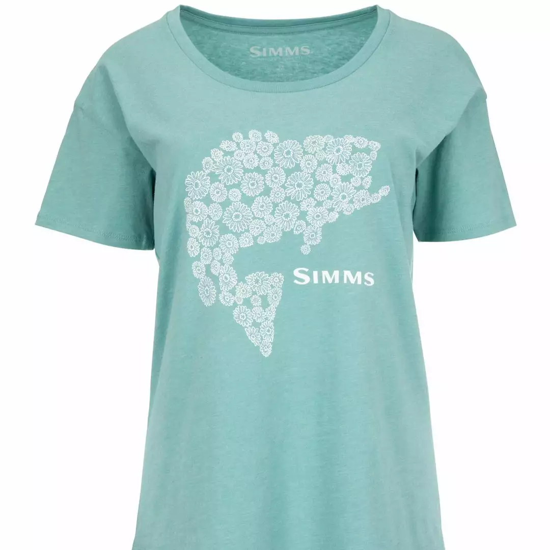 Simms Womens Floral Bass T-shirt Shirts