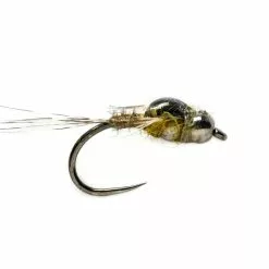 Fulling Mill Twisted Mayfly Olive Tungsten Beadhead Barbless