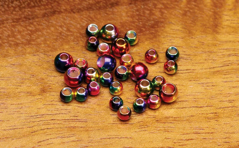 Hareline Multihued Rainbow Brass Beads Materials