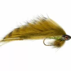 Fulling Mill Flies Fish Skull Zonker Olive