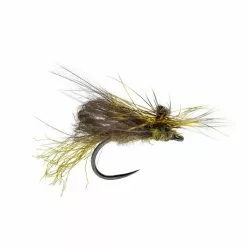 Fulling Mill Humpback Caddis Olive Flies