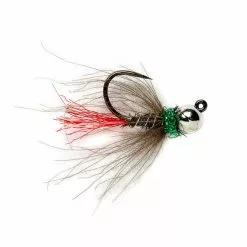 Fulling Mill Flies Red Tag Jig Black Tungsten Beadhead Barbless