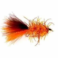 Fulling Mill Rubber Bugger Conehead Brown & Orange Flies