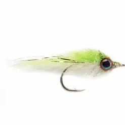 Fulling Mill Salty Minnow Chartreuse & White
