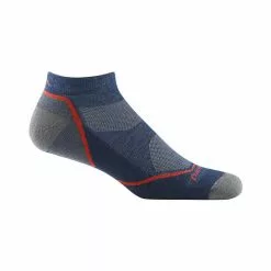 Darn Tough Socks Hats Gloves MEN'S LIGHT HIKER NO SHOW LIGHTWEIGHT HIKING SOCK WITH CUSHION