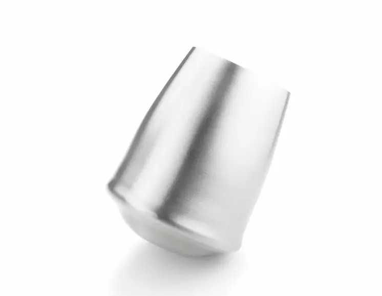 GSI GLACIER STAINLESS STEMLESS WINE GLASS