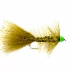 Fulling Mill Flies Hot Cone Woolly Bugger Olive & Chartreuse