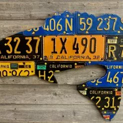 Gifts Cody Richardson Art - California Antique Largemouth Bass License Plate Art