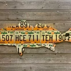 Gifts Cody Richardson Art - Georgia Redfish License Plate Art