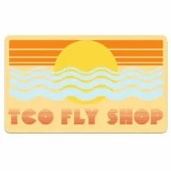 TCO Fly Shop Fly Fishing Stickers TCO Sticker - 70's Summer Sunset