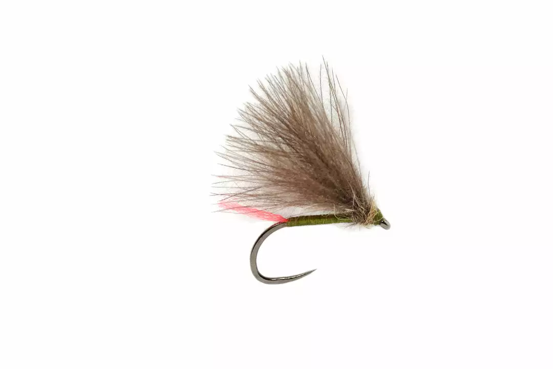 Fulling Mill Flies Roza's Red Tag CdC Olive Barbless