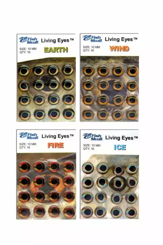 Hareline Fish Skull Living Eyes 4mm