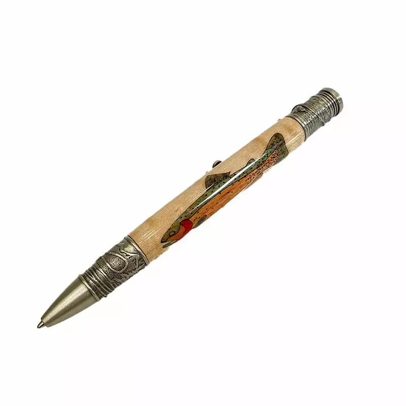 TCO Fly Shop Gifts Custom Etched Wooden Pen