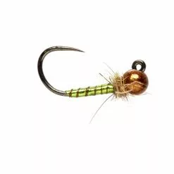 Fulling Mill Flies Boroffs Bling Caddis Olive Barbless