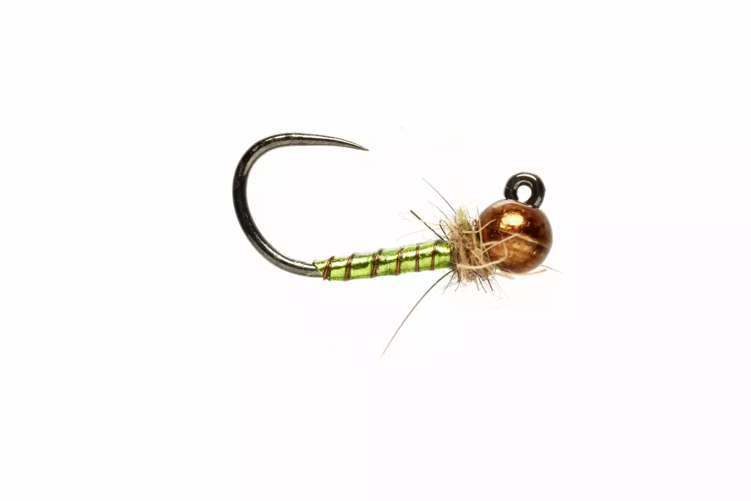 Fulling Mill Flies Boroffs Bling Caddis Olive Barbless