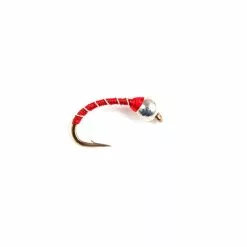 Fulling Mill Zebra Midge Red Tungsten Beadhead
