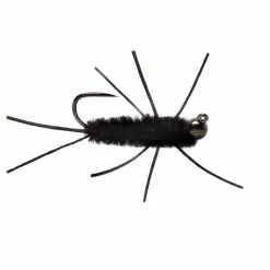 Fulling Mill Flies Jiggy Pats Black Barbless