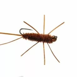 Fulling Mill Flies Jiggy Pats Brown Barbless