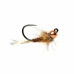 Fulling Mill Hot Spot Pheasant Tail Jig Orange Tungsten Beadhead Barbless Flies