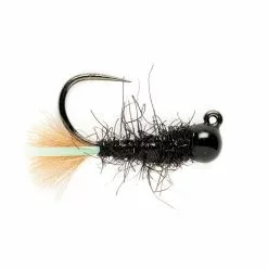 Fulling Mill Black Jig Barbless Flies