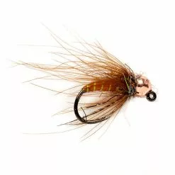 Fulling Mill Callie's Jiggable Caddis Brown Barbless