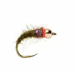 Fulling Mill Flies Red Collar Olive Bug Barbless