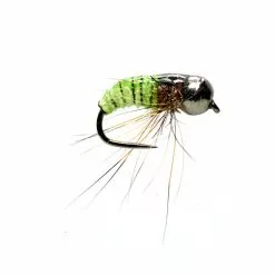 Fulling Mill Flies Croston's Car Wash Caddis Green Barbless