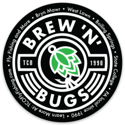 TCO Fly Shop TCO's Brew N Bug Sticker