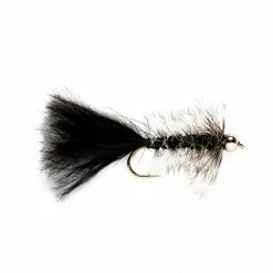Fulling Mill Flies Flash Bugger Black Beadhead