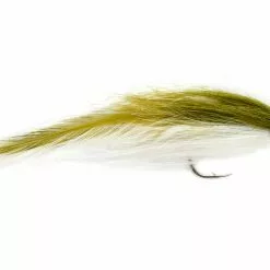 Fulling Mill Flies Two Tone Brushy Olive & White