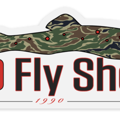 TCO Fly Shop Fly Fishing Stickers TCO Sticker - Camo Trout