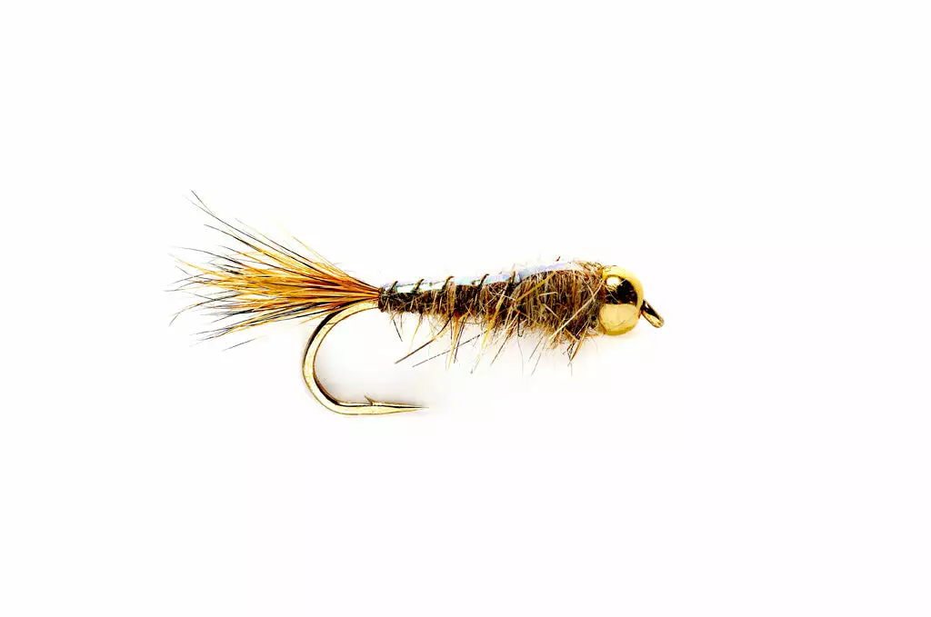 Fulling Mill Flies Hare's Ear Flashback Nymph Tungsten Beadhead