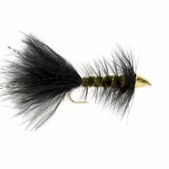 Fulling Mill Woolly Bugger Black & Olive (TCH) Flies