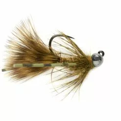 Fulling Mill Tungsten Jig Bugger Olive Barbless Flies