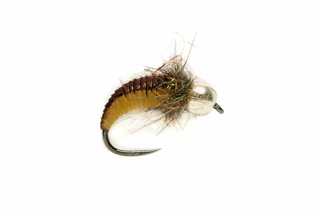 Fulling Mill Rubber Grub Olive Barbless Flies