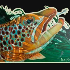 Fly Fishing Stickers DeYoung Decal-Brown Callibaetis Cutout