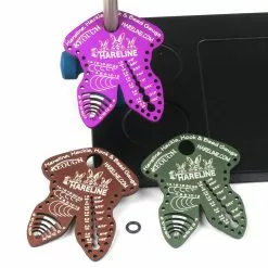 Hareline Hackle, Hook And Bead Gauge Anodized Materials
