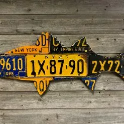 Cody Richardson Art - New York Striped Bass License Plate Art