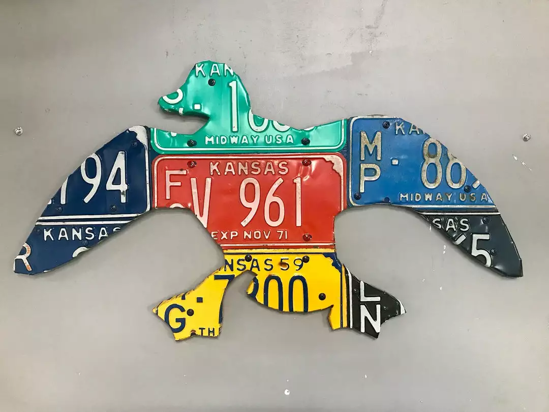 Cody Richardson Art - Kansas Duck License Plate Art Gifts