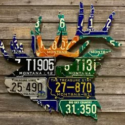 Cody Richardson Art - Montana Elk License Plate Art