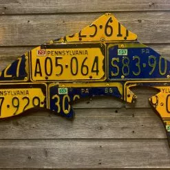 Cody Richardson Art - Pennsylvania Vintage Trout License Plate Art