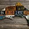 Gifts Cody Richardson Art - Idaho Large Antique 4-Foot Trout License Plate Art