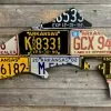 Gifts Cody Richardson Art - Arkansas Antique Trout License Plate Art