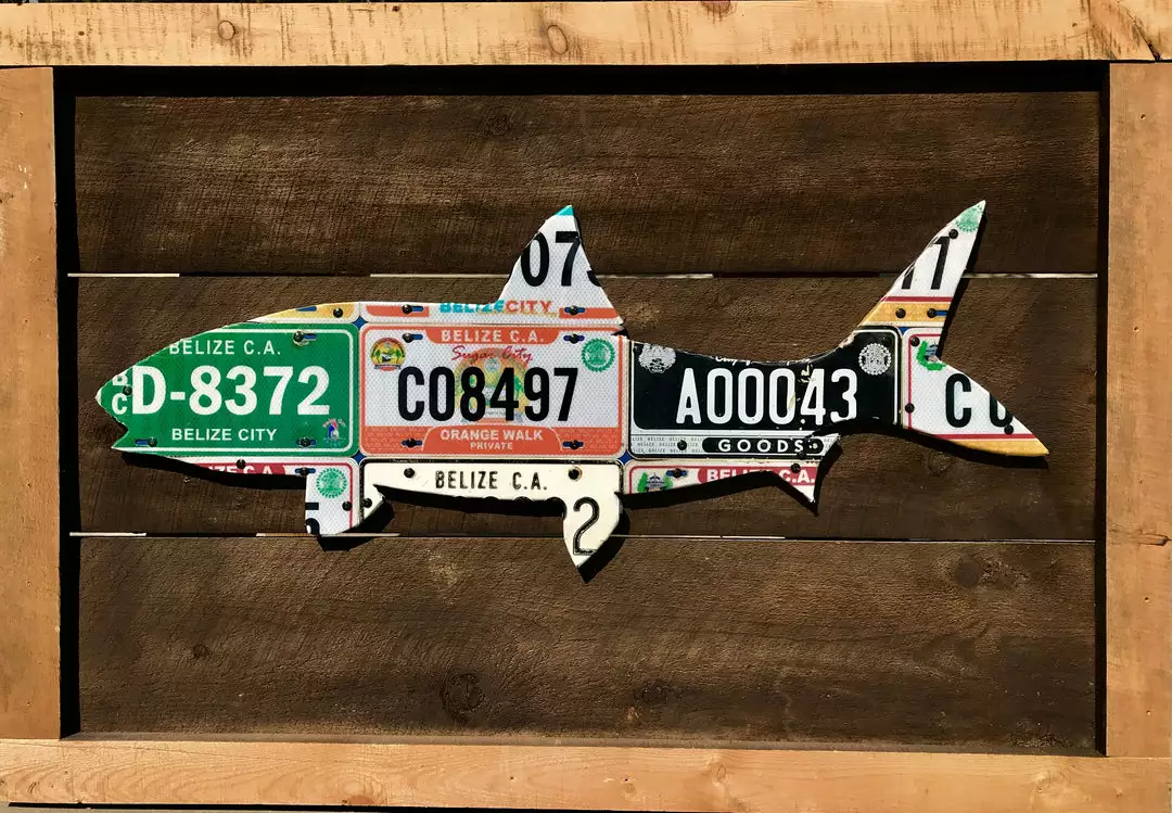 Cody Richardson Art - Belize Bonefish License Plate Art Gifts